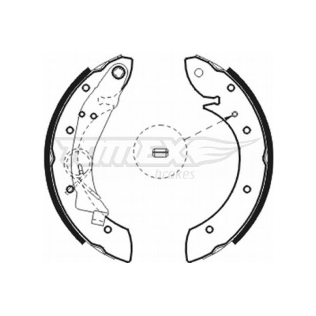 TOMEX Brakes TX 20-75 Jeu de mâchoires de frein pour