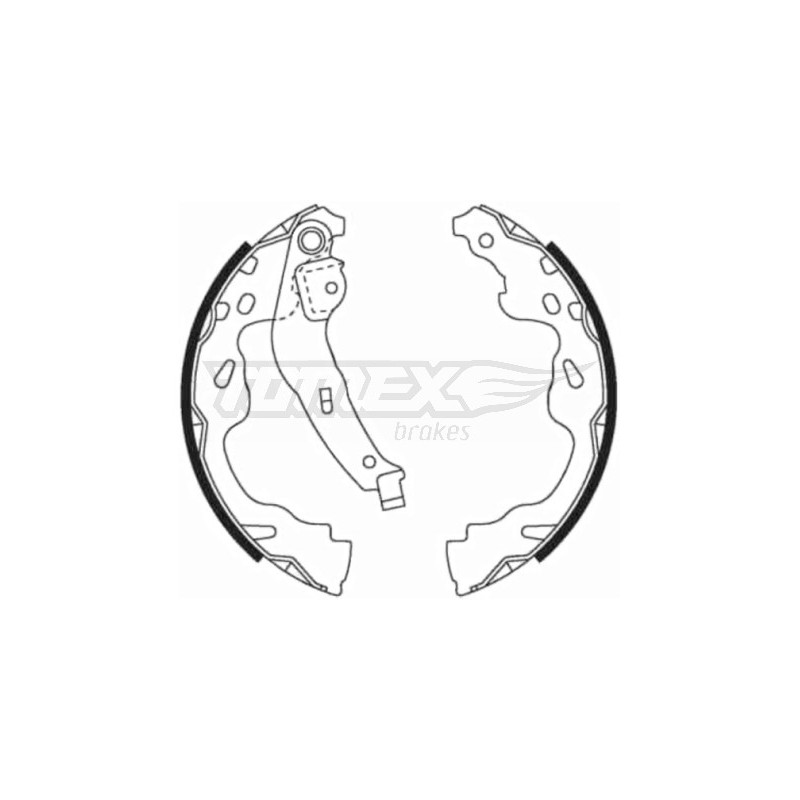 TOMEX Brakes TX 21-82 Sada brzdových čeľustí pre