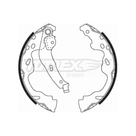 TOMEX Brakes TX 21-82 Jeu de mâchoires de frein pour