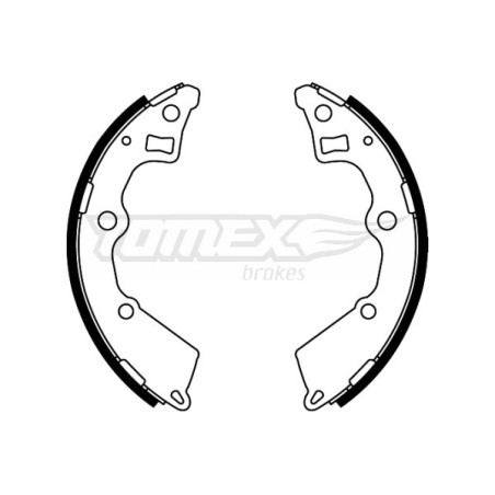 TOMEX Brakes TX 22-25 Sada brzdových čeľustí pre