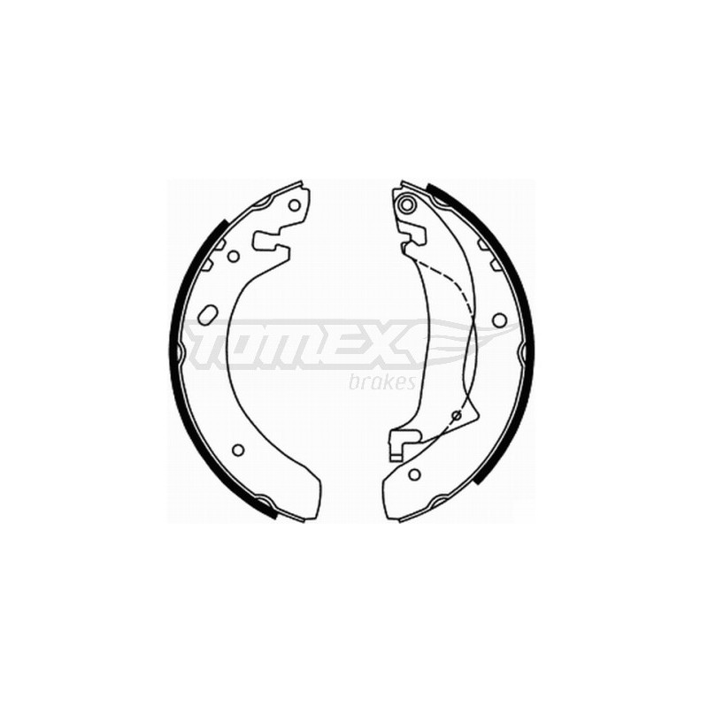 TOMEX Brakes TX 22-02 Sada brzdových čeľustí pre