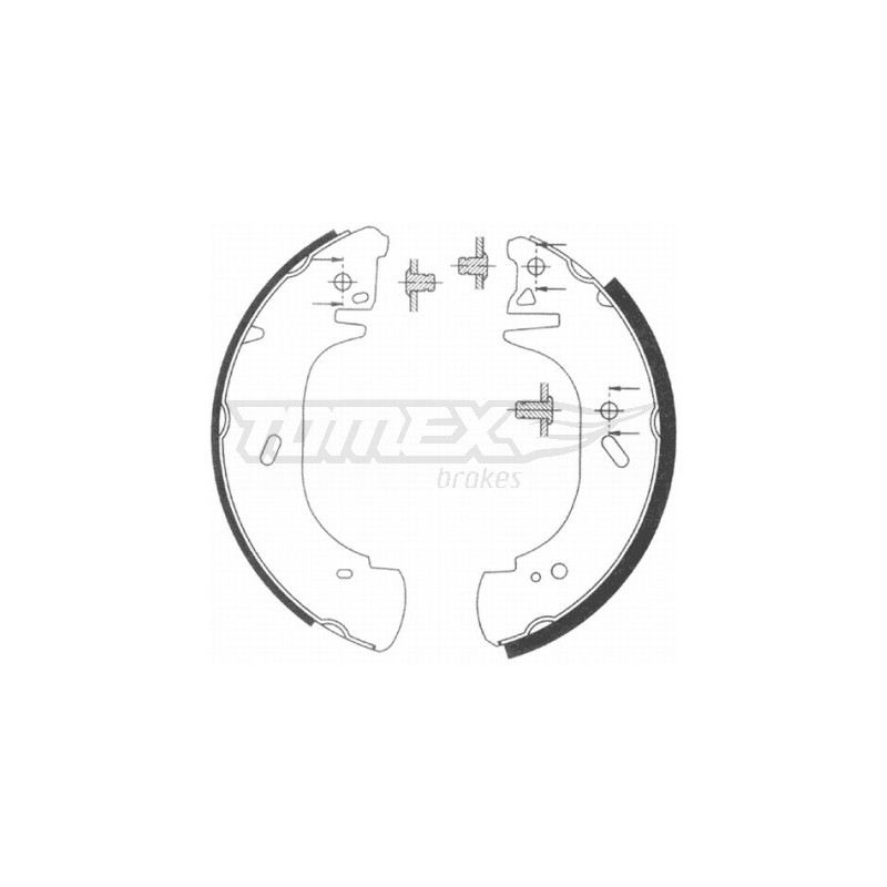 TOMEX Brakes TX 20-89 Bremsbackensatz für