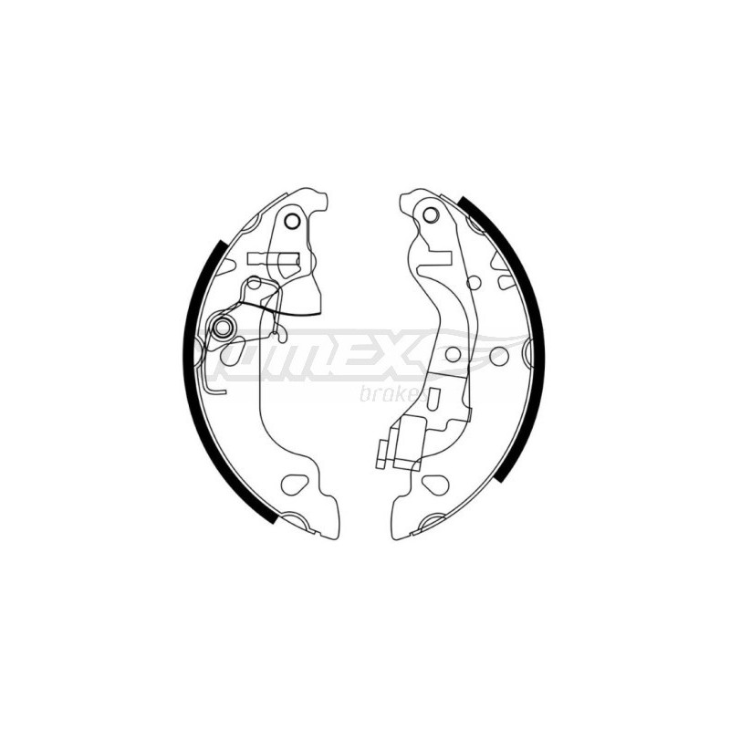 TOMEX Brakes TX 21-58 Brake Shoe Set for