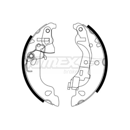 TOMEX Brakes TX 21-58 Zestaw szczęk hamulcowych dla