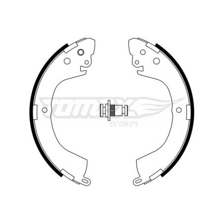 TOMEX Brakes TX 23-29 Sada brzdových čeľustí pre