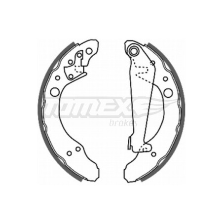 TOMEX Brakes TX 20-24 Sada brzdových čeľustí pre