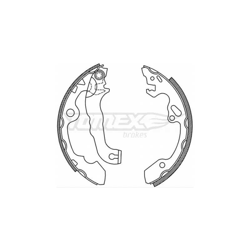 TOMEX Brakes TX 20-92 Sada brzdových čelistí pro