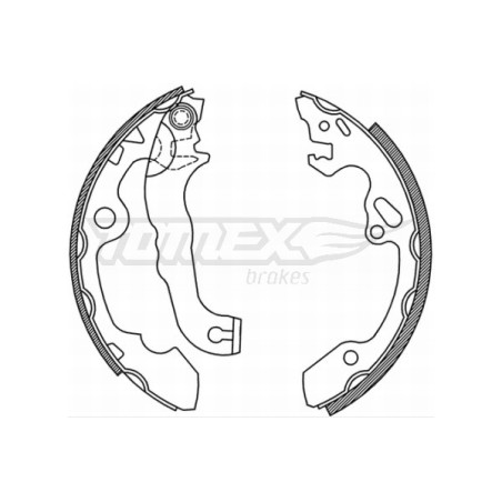 TOMEX Brakes TX 20-92 Bremsbackensatz für