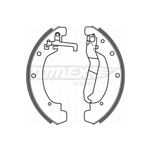 TOMEX Brakes TX 21-12 Sada brzdových čeľustí pre