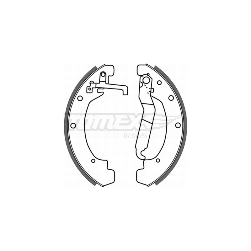 TOMEX Brakes TX 21-12 Brake Shoe Set for