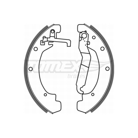 TOMEX Brakes TX 21-12 Sada brzdových čeľustí pre