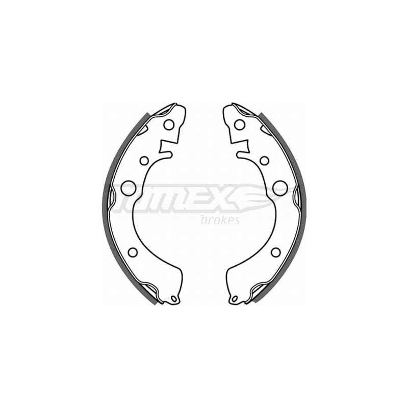TOMEX Brakes TX 21-35 Brake Shoe Set for