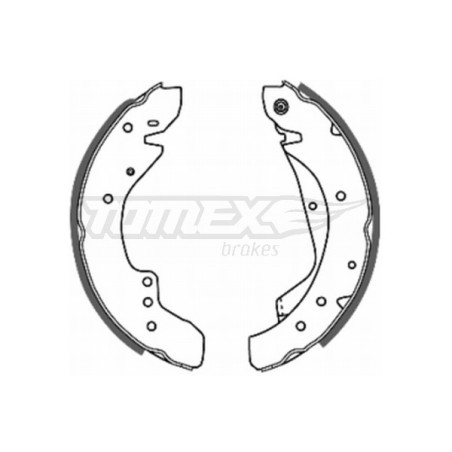 TOMEX Brakes TX 20-03 Sada brzdových čeľustí pre