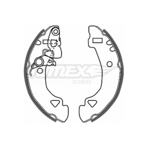 TOMEX Brakes TX 20-27 Sada brzdových čeľustí pre