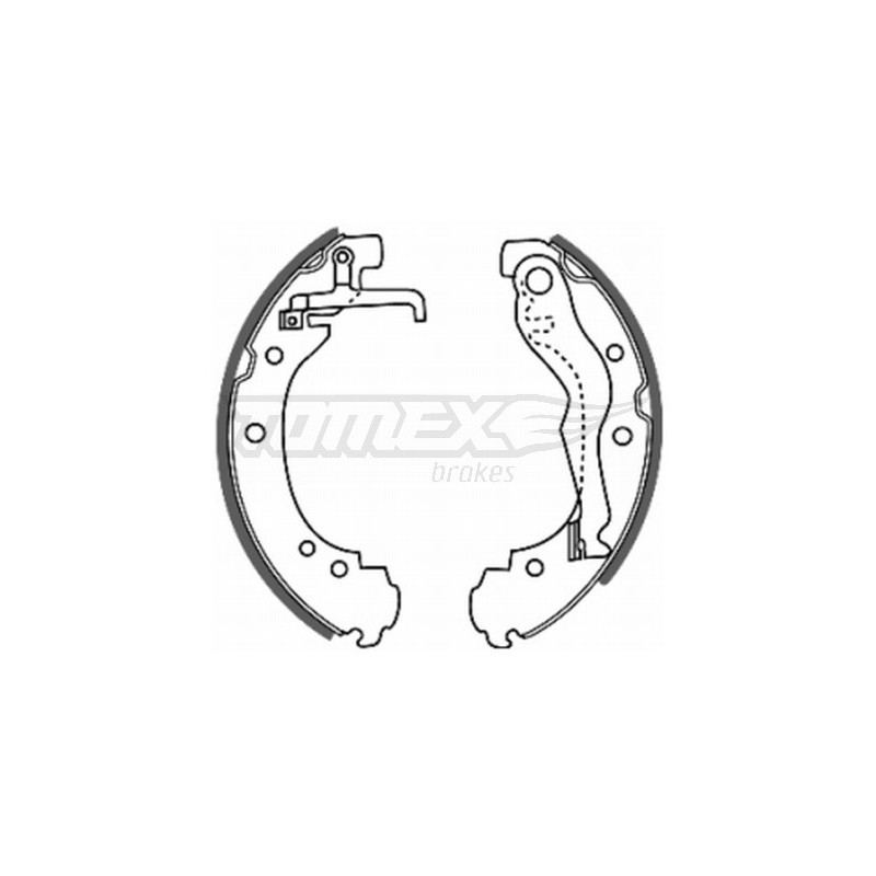 TOMEX Brakes TX 20-47 Jeu de mâchoires de frein pour