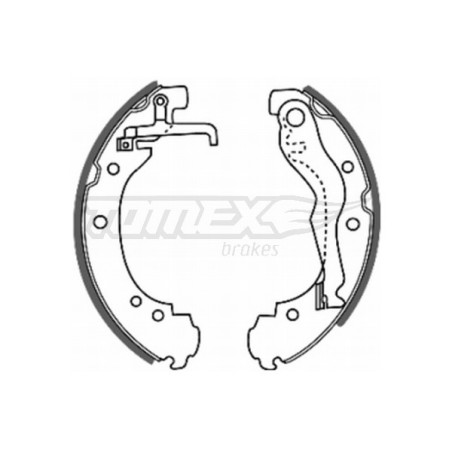 TOMEX Brakes TX 20-47 Sada brzdových čeľustí pre
