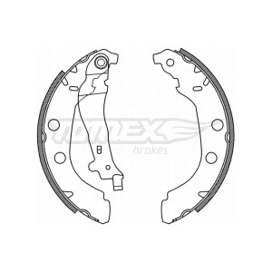 TOMEX Brakes TX 21-15 Brake Shoe Set for