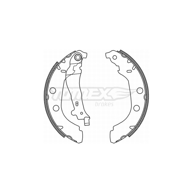 TOMEX Brakes TX 21-15 Zestaw szczęk hamulcowych dla