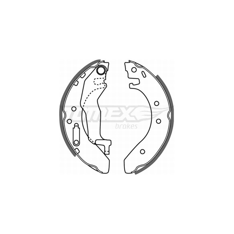 TOMEX Brakes TX 21-54 Sada brzdových čeľustí pre