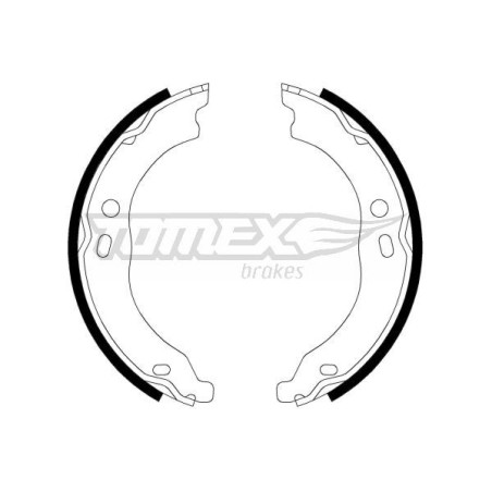 TOMEX Brakes TX 21-99 Brake Shoe Set for