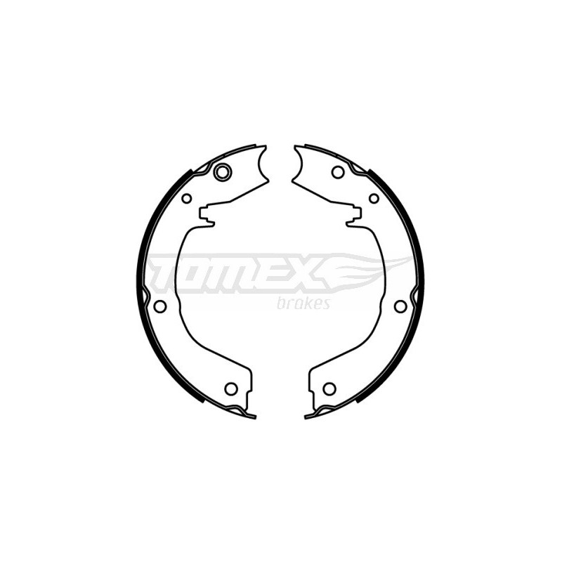 TOMEX Brakes TX 22-19 Brake Shoe Set for