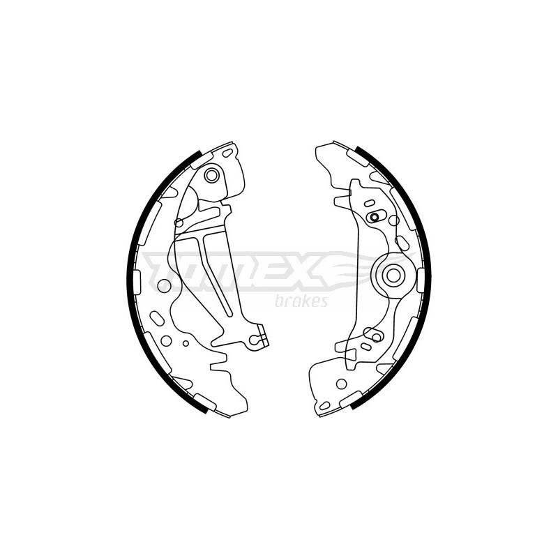 TOMEX Brakes TX 23-26 Brake Shoe Set for