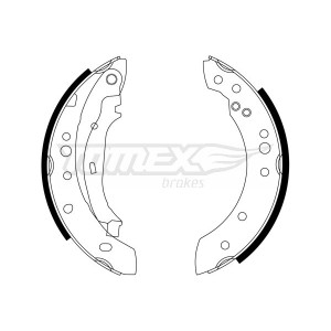TOMEX Brakes TX 23-23 Sada brzdových čeľustí pre