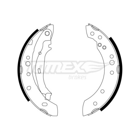 TOMEX Brakes TX 23-23 Jeu de mâchoires de frein pour