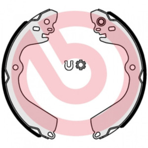 BREMBO S 56 548 Juego de zapatas de frenos trasero para Nissan NV200