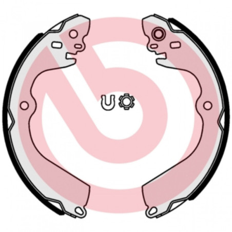 BREMBO S 56 548 Sada brzdových čelistí zadní pro Nissan NV200