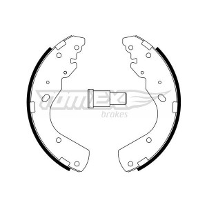 TOMEX Brakes TX 23-44 Sada brzdových čeľustí pre