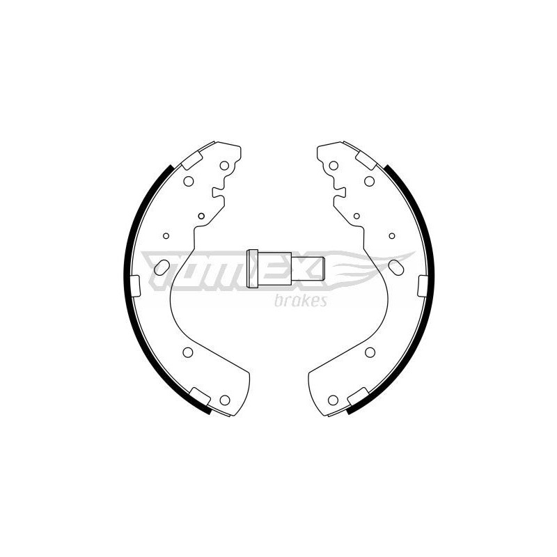 TOMEX Brakes TX 23-44 Sada brzdových čeľustí pre