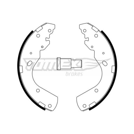 TOMEX Brakes TX 23-44 Sada brzdových čelistí pro