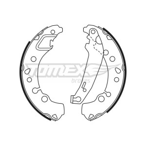 TOMEX Brakes TX 23-45 Sada brzdových čeľustí pre