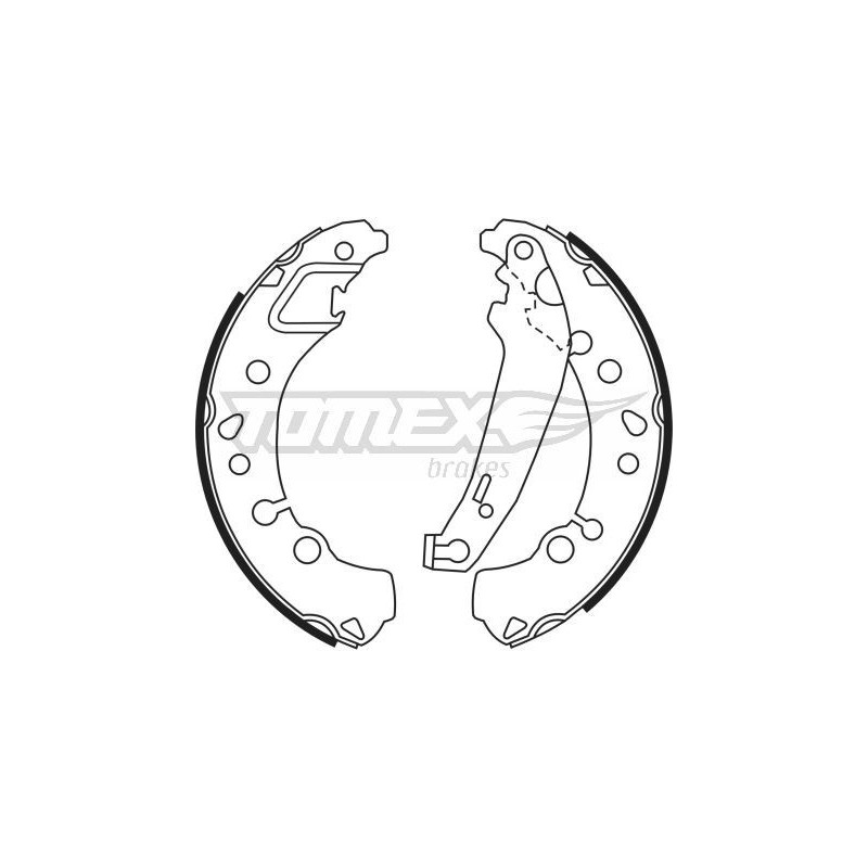 TOMEX Brakes TX 23-45 Sada brzdových čeľustí pre