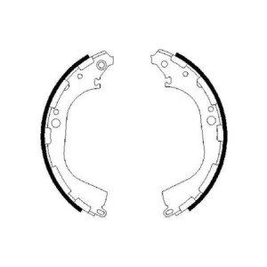 BOSCH 0 986 487 464 Brake Shoe Set for