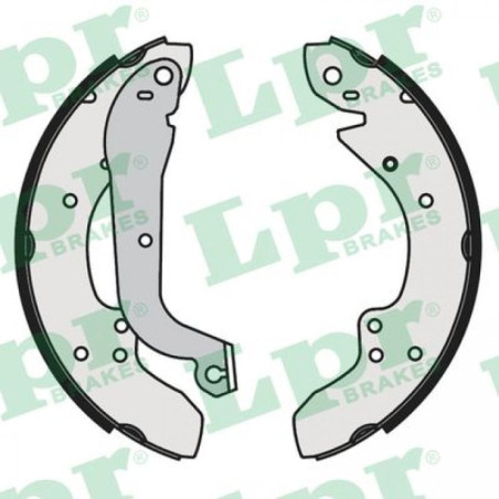 LPR 00930 Brake Shoe Set Rear for