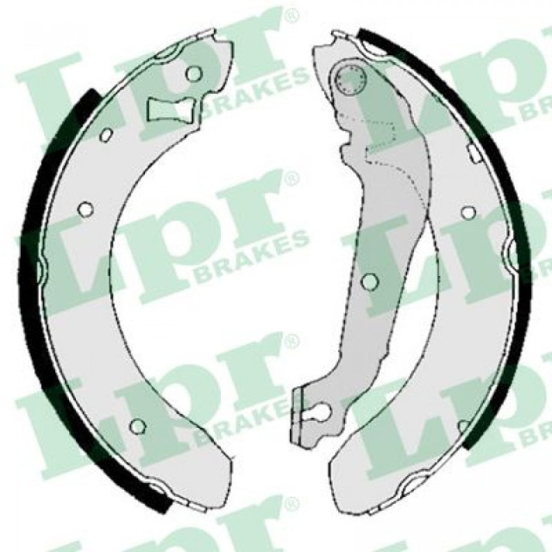 LPR 01380B Brake Shoe Set Rear for
