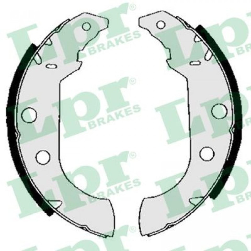 LPR 04980 Brake Shoe Set for