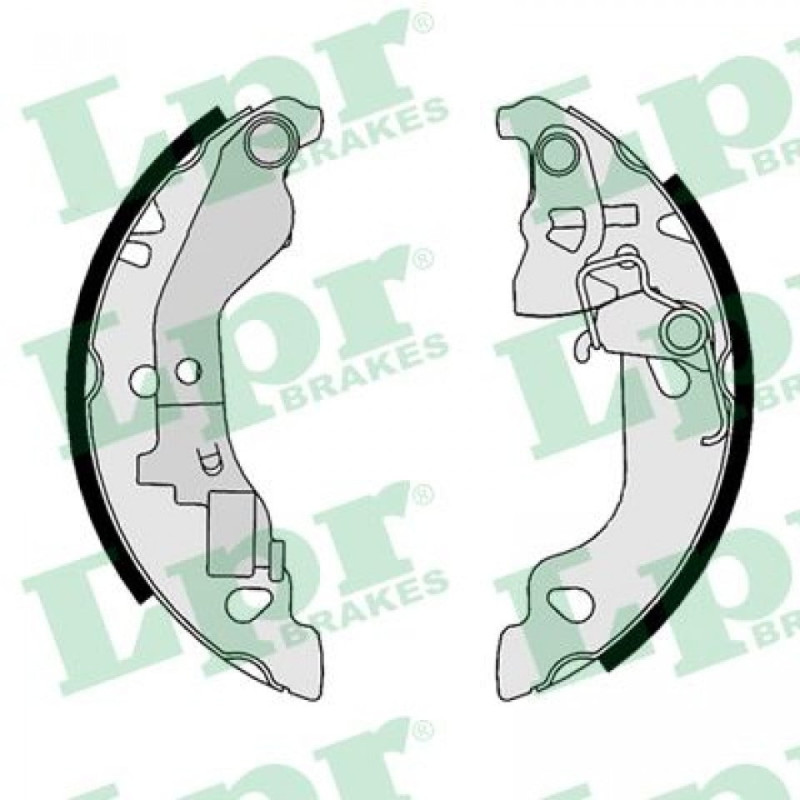 LPR 07680 Brake Shoe Set Rear for