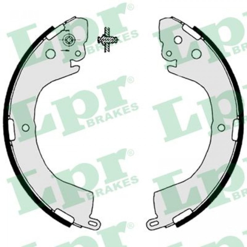 LPR 07890 Brake Shoe Set Rear for