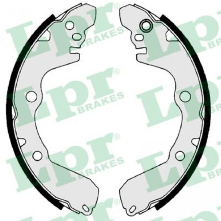LPR 09680 Brake Shoe Set for