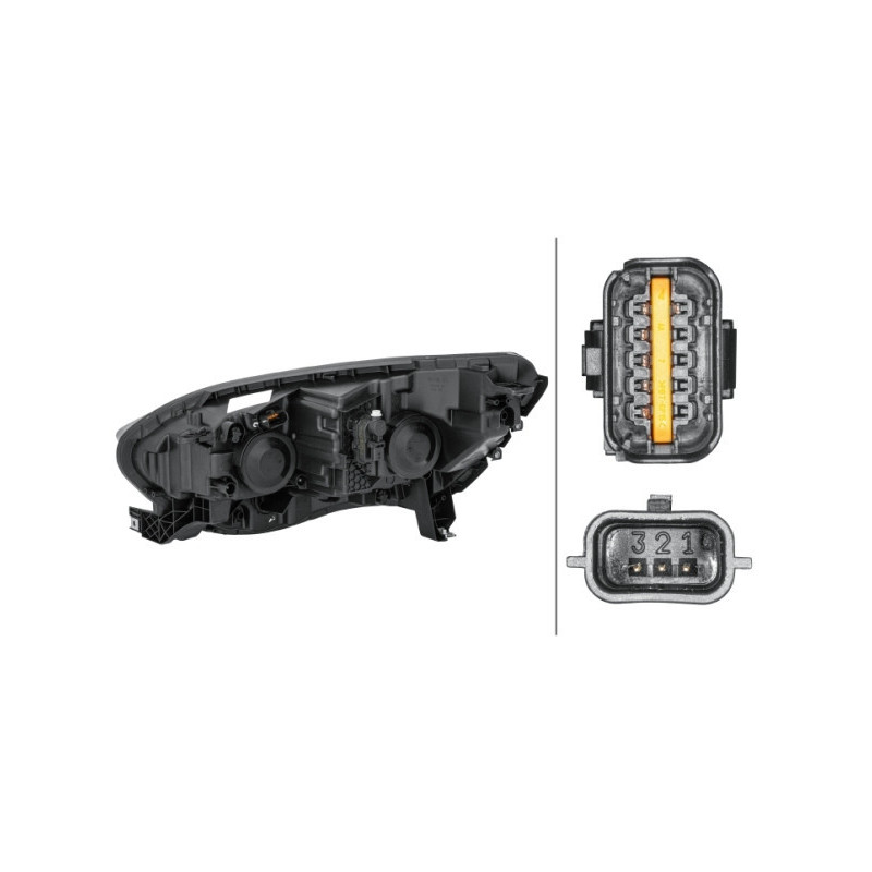 Faro Fanale Anteriore Destra per - HELLA 1EL 012 293-421