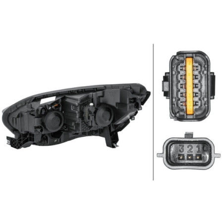 Faro Fanale Anteriore Destra per - HELLA 1EL 012 293-421