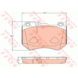 FRONT Brake Pads for Mercedes-Benz C-Class W205 S205 C205 A205 TRW GDB2078