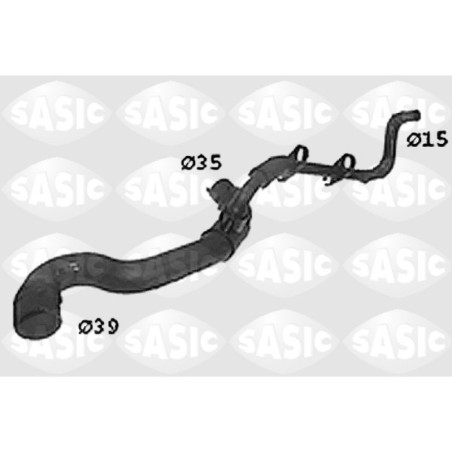 SASIC SWH0436 Tubería de radiador