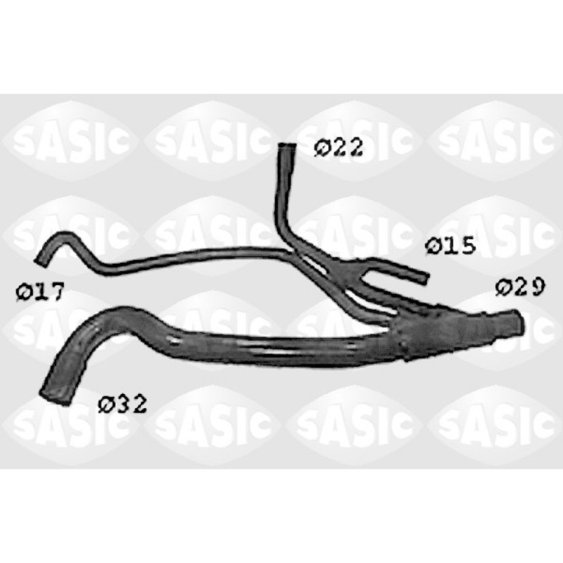 SASIC SWH4300 Durite de radiateur