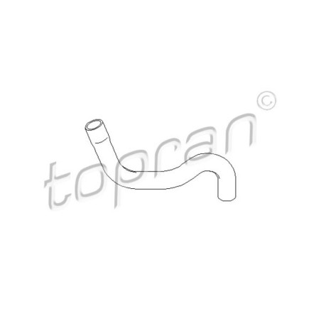 TOPRAN 721 830 Tubería de radiador