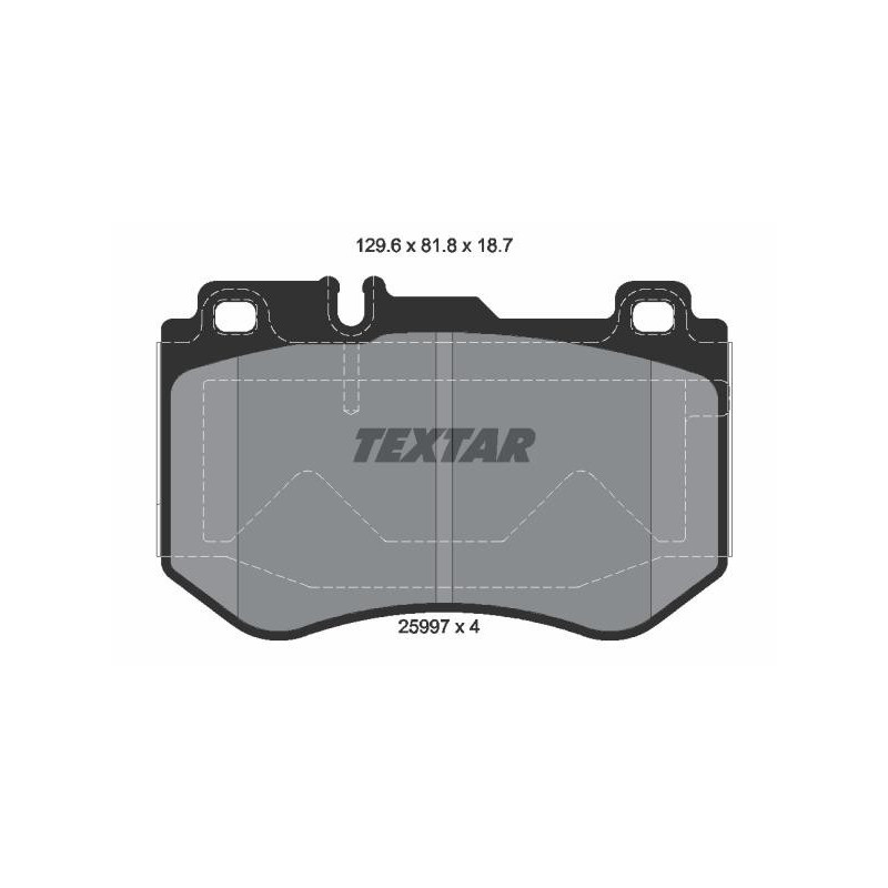 FRONT Brake Pads for Mercedes-Benz C-Class W205 S205 C205 A205 TEXTAR 2599701