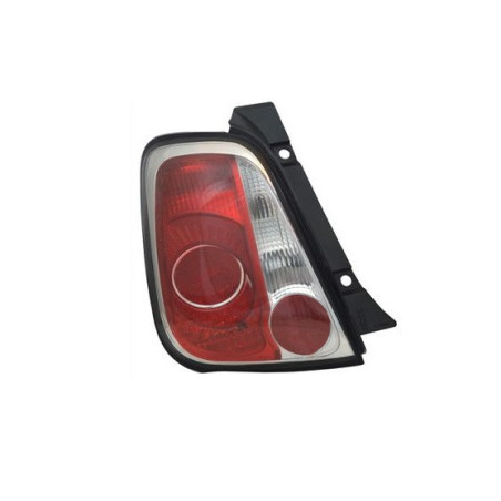 Feu Arrière Gauche pour Abarth FIAT 500 Hayon (2007-2015) - TYC 11-11284-21-2